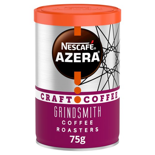 NL04480 | Nescafe Azera Craft Coffee Explorer blend, developed in partnership with Grindsmith is the UK's first instant craft coffee. Crafted from 100% Arabica coffee from Colombia. Discover its delicious, rich taste and savour sweet notes of cherry and chocolate with every sip. This tin makes 41 mugs of premium instant coffee.