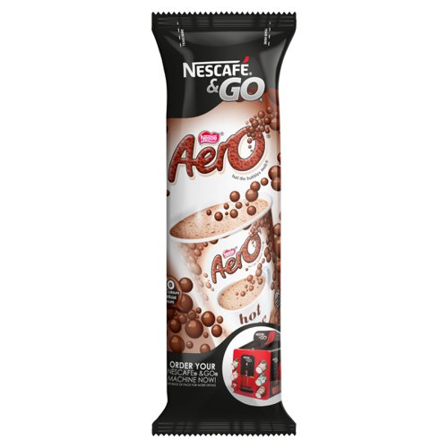 Nescafe & Go Aero Hot Chocolate Cups (Sleeve of 8) - PACK (12)