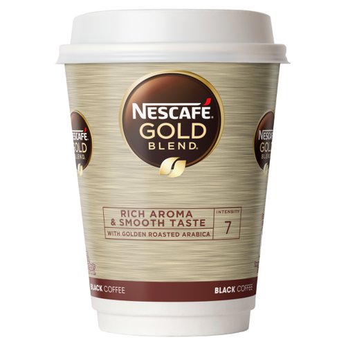 NL52546 | The Nescafe and Go system offers a wide choice of hot drinks in one compact machine. No plumbing is needed, just choose your drinks, plug in the machine and you're ready to go. These Nescafe Gold Blend refills are made from a mix of Arabica and Robusta beans combined to create a smooth coffee that tastes bold and luxurious. Easy to install, all your staff or customers need to do is choose a cup, place it under the water dispenser and in no time at all they'll have a delicious, refreshing coffee. This pack contains 8 cups.