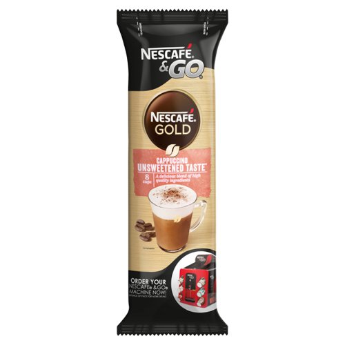 Nescafe & Go Gold Cappuccino Foil-sealed Cup for Drinks Machine [Pack 8] 4093271 Buy online at Office 5Star or contact us Tel 01594 810081 for assistance