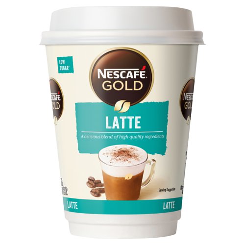 Nescafe and Go Gold Latte Coffee Cup 23g (Pack of 8) 12495378 NL26692 Buy online at Office 5Star or contact us Tel 01594 810081 for assistance