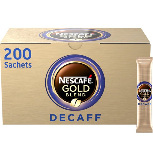Nescafe Gold Blend Decaffeinated Instant Coffee Sticks (Pack 200) - 12439749 66844NE