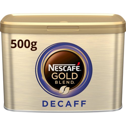 Nescafe Gold Blend Decaffeinated Instant Coffee Granules 500g (Single Tin) - 12452766