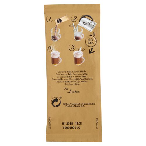 Nescafe Gold Latte Instant Coffee Sachets (Pack of 40) 12405013
