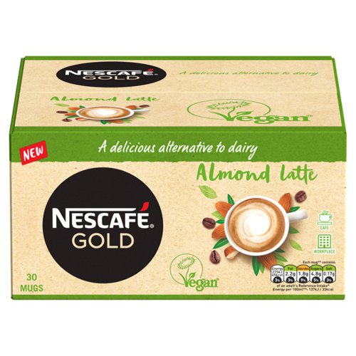 Nescafe Gold Almond Latte Instant Coffee 16g Sachets (Pack 30)