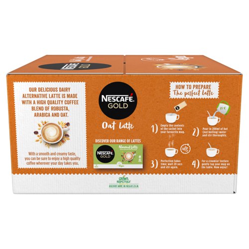 Nescafe Gold Oat Latte Instant Coffee Sachets 16g (Pack 30)
