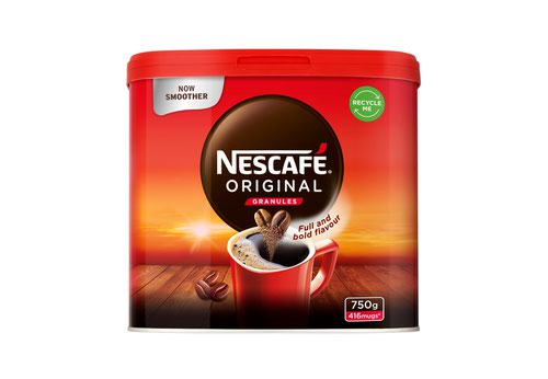 Nescafe Original Instant Coffee 750g (Pack 6)