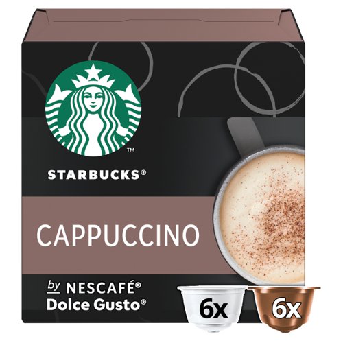 STARBUCKS Cappuccino Capsules for Dolce Gusto Machine Ref 12397695 Pack 36 (3x12 Capsule=36 Drinks)