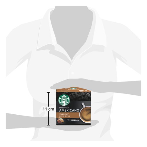 Nescafe Dolce Gusto Starbucks House Blend Americano Medium Roast Coffee Pods (Pack of 36) 12397697