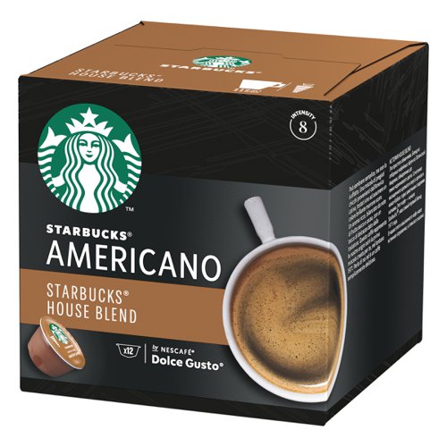 STARBUCKS by Nescafe Dolce Gusto Americano House Blend Coffee 12 Capsules (Pack 3) - 12397697  75923NE
