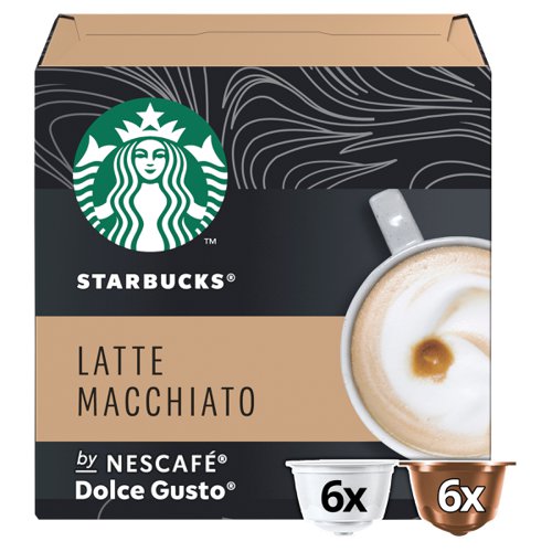 STARBUCKS Latte Macchiato Capsule for Dolce Gusto Machine Ref 12397696 Pack 36 (3x12 Capsule=18 Drinks) 170182 Buy online at Office 5Star or contact us Tel 01594 810081 for assistance