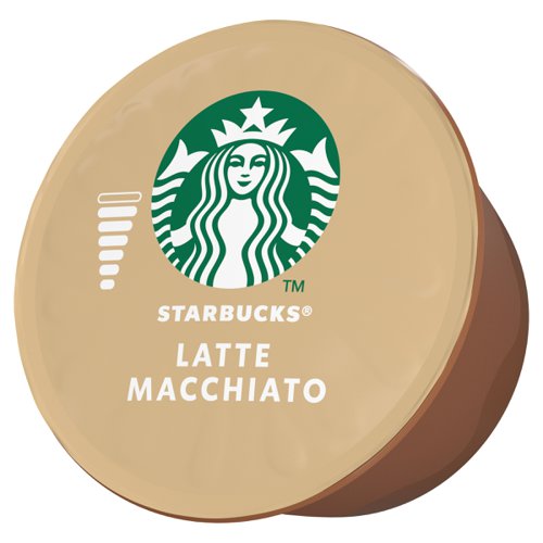 STARBUCKS Latte Macchiato Capsule for Dolce Gusto Machine Ref 12397696 Pack 36 (3x12 Capsule=18 Drinks)