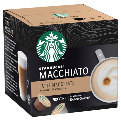 75930NE - STARBUCKS by Nescafe Dolce Gusto Latte Macchiato Coffee 12 Capsules (Pack 3) - 12397696