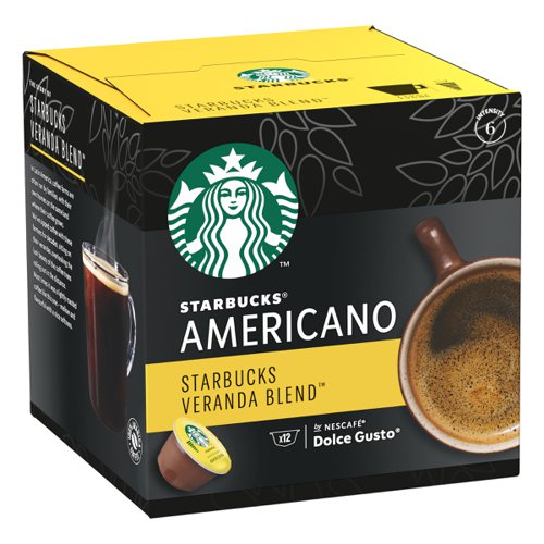 STARBUCKS by Nescafe Dolce Gusto Americano Veranda Blend Coffee 12 Capsules (Pack 3) - 12397698  75916NE