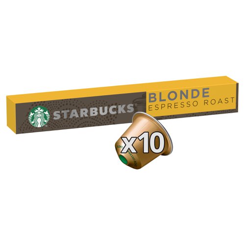 Nespresso Starbucks Blonde Roast Espresso Coffee Pods (Pack of 10) 12423392 - NL96160