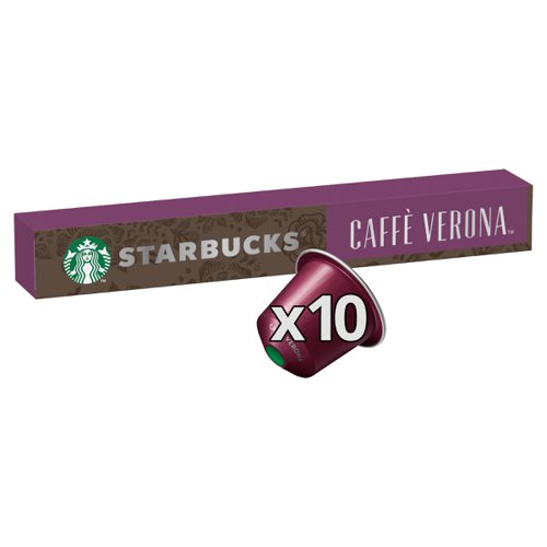 Nespresso Starbucks Caffe Verona Espresso Coffee Pods Pack 10 Hot Drinks JA3818