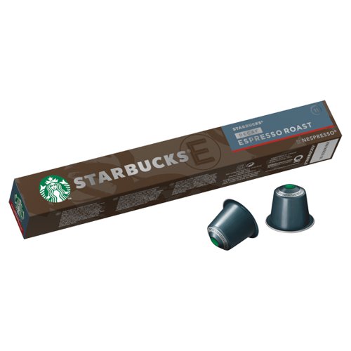 Nespresso Starbucks Decaffeinated Espresso Coffee Pods (Pack of 10) 12423420