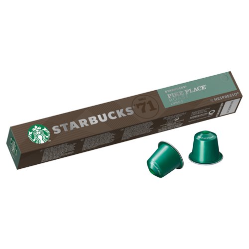 Starbucks by Nespresso Pike Place Lungo 10x12x53g 120 Pods Ref 12423398 140958 Buy online at Office 5Star or contact us Tel 01594 810081 for assistance