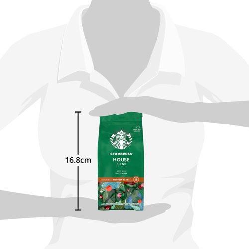 Starbucks House Blend Medium Roast Ground Coffee 200g 12400244 NL93211 Buy online at Office 5Star or contact us Tel 01594 810081 for assistance