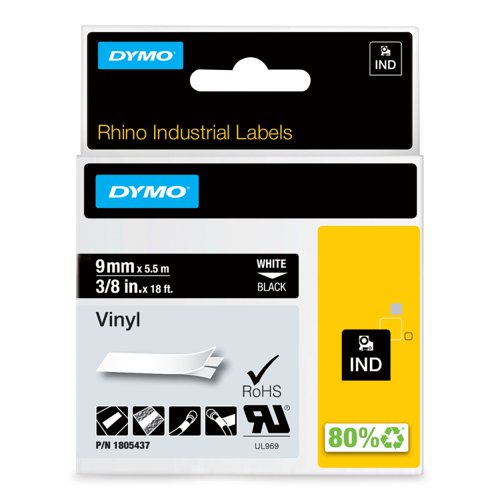 For general labelling or extreme conditions; Vinyl labels offer moisture, chemical and UV resistance, making them ideal for labelling both indoors and outdoors. Available in the widest range of colours that adhere to key OSHA, ANSI and ISO colour standards.