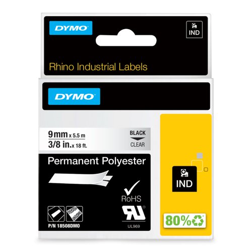 Dymo 18508 9mm Polyester Tape 14620J
