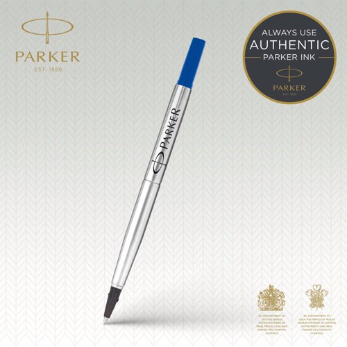 Parker Quink Rollerball Refill for Rollerball Pens Fine Blue (Single Refill) - 1950322 Newell Brands