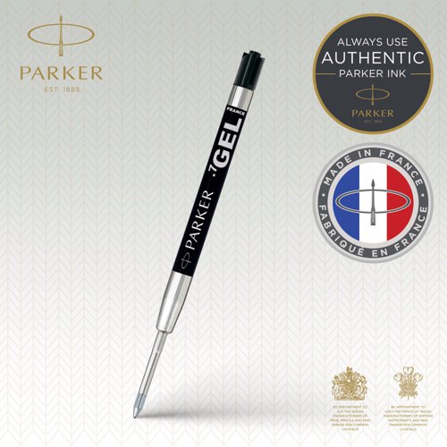 Parker Quink Gel Ink Refill Medium Black (Single Refill) - 1950344 57023NR Buy online at Office 5Star or contact us Tel 01594 810081 for assistance