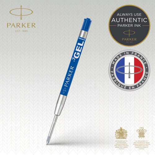Parker Quink Gel Ink Refill Medium Blue (Single Refill) - 1950346 76969NR Buy online at Office 5Star or contact us Tel 01594 810081 for assistance