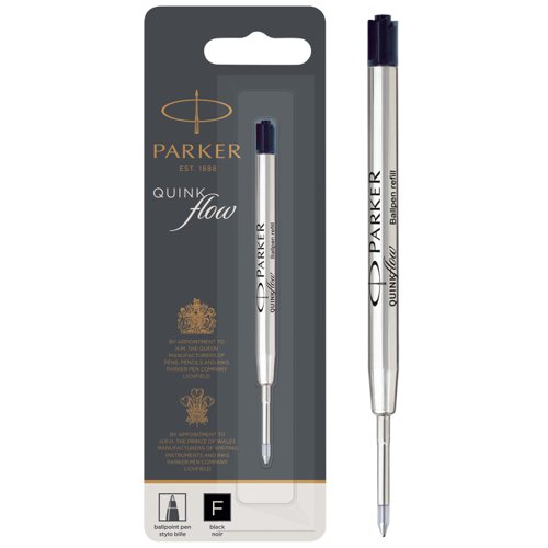 Parker Refill Quink Flow Ball Point Pen Fine Black Refill Ink & Cartridges PE1762