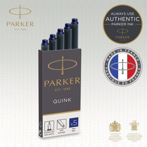 Parker Ink Cartridge Blue Pack 5 Refill Ink & Cartridges IK8320