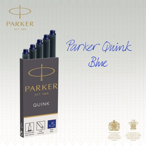 Parker Ink Cartridge Blue Pack 5 Refill Ink & Cartridges IK8320