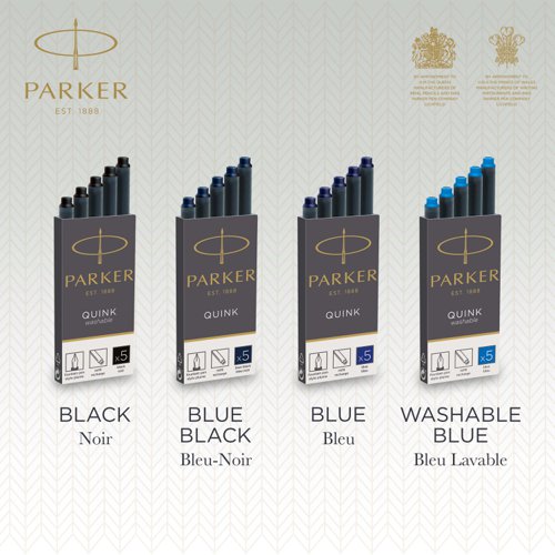 Parker Ink Cartridge Blue Pack 5 Refill Ink & Cartridges IK8320