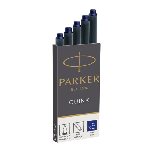 Parker Ink Cartridge Blue Pack 5 Refill Ink & Cartridges IK8320