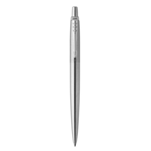 56589NR | Slow down and appreciate the experience of expressing your thoughts and ideas on paper with the PARKER Jotter Stainless Steel ballpoint pen. A style icon for over 60 years, the Jotter has a fresh, streamlined design. It features a stainless steel barrel and cap, high-shine trims, and an arrowhead clip. The Jotterâ€™s stunning details make it a refined gift for graduates, first-time job seekers, or anyone who appreciates the art of fine writing. This pen arrives packaged in an elegant gift box.