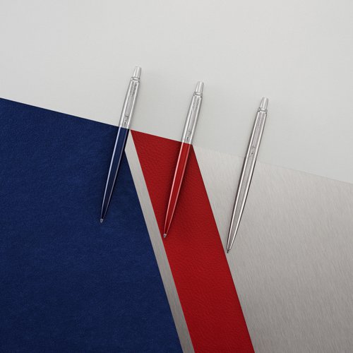Parker Jotter Ballpoint Pen Kensington Red with Chrome Trim 1953241 PA53241 Buy online at Office 5Star or contact us Tel 01594 810081 for assistance