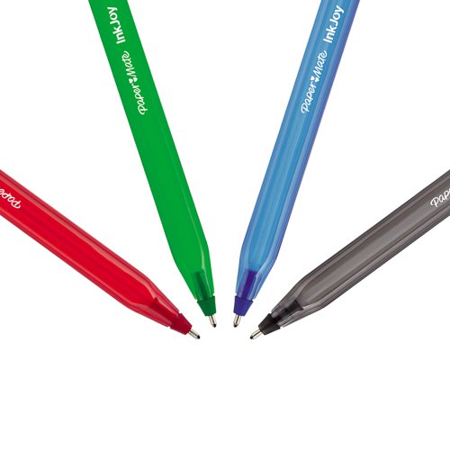 PaperMate Inkjoy 100 Capped Ballpoint Pens Medium Assorted (Pack of 4) 1956718