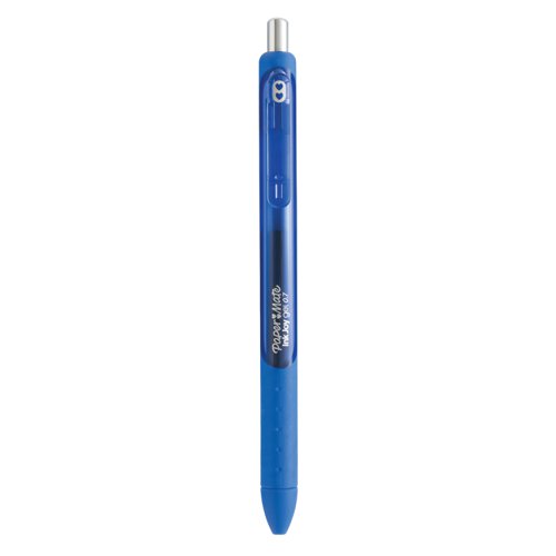 Paper Mate InkJoy Gel Rollerball Pen 1.0mm Tip 0.7mm Line Blue (Pack 12) - 1957054 56680NR