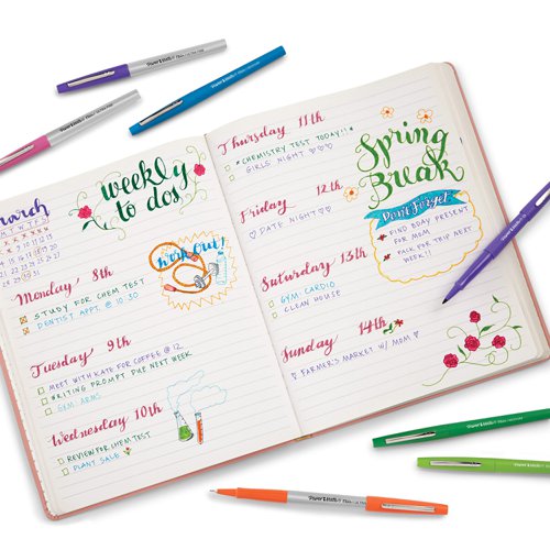 Turn everyday writing into eye candy with Paper Mate® Flair® Candy POP™ Pens. Give your notes, sketches, doodles, and projects a POP! of lip-smacking, indulgent colour that will make even the dullest writing task a treat. Experience the smoothness of quick-drying ink in candy-inspired shades that resists smearing and won't bleed through paper. These felt tip pens feature a medium point to produce deep, impactful lines, perfect for writing and drawing.