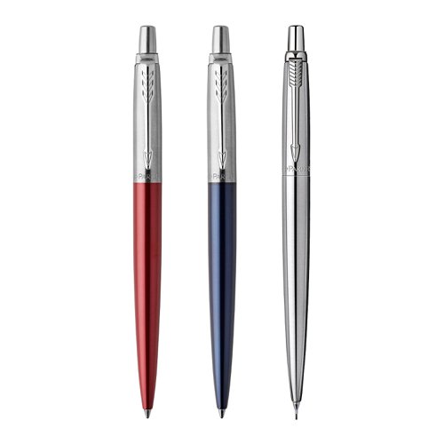A symbol of style for over 60 years, the Parker Jotter is an everyday icon with a fresh, streamlined design, now paying tribute to the brandâ€™s British heritage and Londonâ€™s iconic landmarks with this set of ballpoint pen, gel pen and mechanical pencil. A blend of classic styling and modern details, the Parker Jotter ballpoint pen is made to elevate everyday writing to an experience to be savoured. The gel pen is filled with consistently vibrant gel ink that writes smoothly, dries quickly for less smearing, and provides neat, clean handwriting. The mechanical pencil features a stainless steel barrel and cap, and an arrowhead clip. Jotterâ€™s impressive details make it a perfect gift for graduates, first-time job seekers and anyone who appreciates the slow art of expressing ideas on paper. With Parker Jotter, you are just one click away from capturing thoughts, ideas and the everyday.