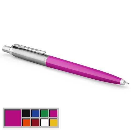 Parker Jotter Ballpoint Pen Pink Barrel Blue Ink - 2075996 78555NR Buy online at Office 5Star or contact us Tel 01594 810081 for assistance