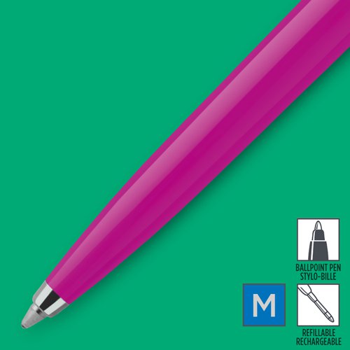 Parker Jotter Ballpoint Pen Pink Barrel Blue Ink - 2075996 Newell Brands