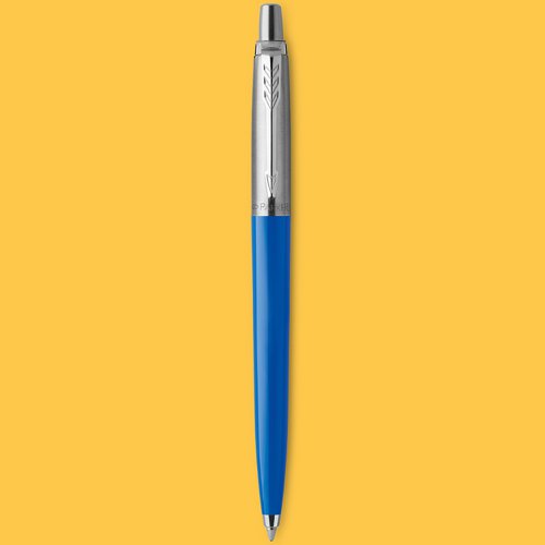 A modern retro design, the Parker Jotter Original Ballpoint Pen combines the Jotter pen's distinctive silhouette, signature click and arrow clip with a glossy plastic barrel. It has a smooth, clean and consistent writing performance with an ultra-resistant scratch-free plastic body. It has a durable design and is compatible with Parker Quinkflow refills.