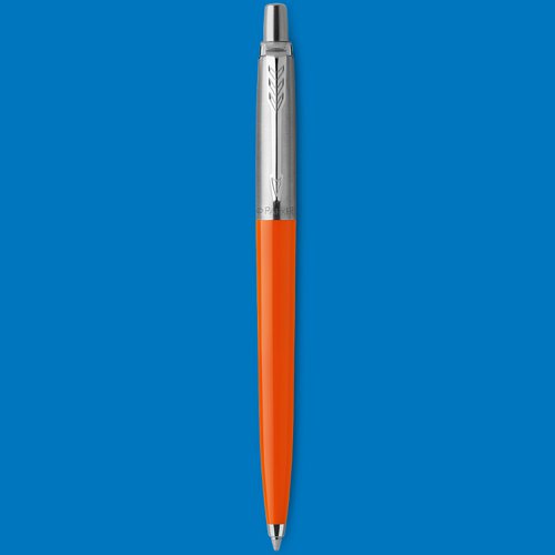 Parker Jotter Ballpoint Pen Orange Barrel Blue Ink - 2076054