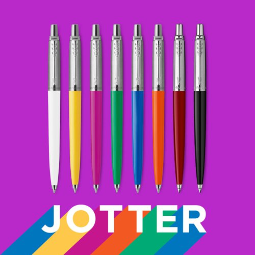 Jotter Originals is a throwback collection inspired by the spirit of the '90s. The range of Parker ballpoint pens combine Jotter's distinctive silhouette and signature click with a bold colour palette that pays tribute to this iconic decade. A vibrant addition to the Jotter family and perfect for on-the-go writing, Parker Jotter Originals ensures a carefree flourish to every stroke of the pen.