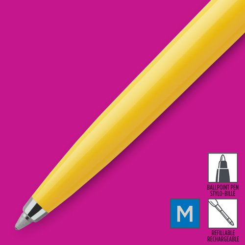 Parker Jotter Ballpoint Pen Yellow Barrel Blue Ink - 2076056 Newell Brands