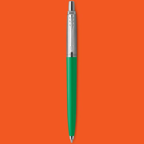 Parker Jotter Ballpoint Pen Green Barrel Blue Ink - 2076058 78562NR Buy online at Office 5Star or contact us Tel 01594 810081 for assistance