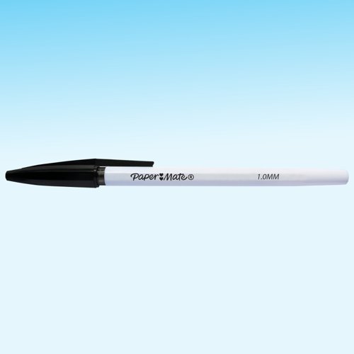 Paper Mate Stick Ballpoint Pen Fine Black (Pack of 50) 2084379 - GL84379