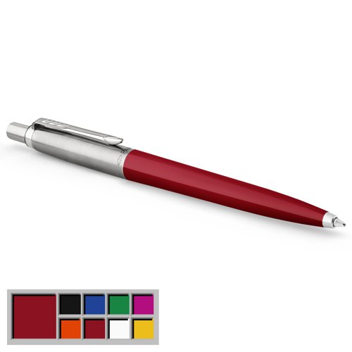 Parker Jotter Ballpoint Pen Red Barrel Blue Ink - 2096857  78527NR