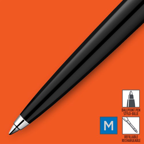 Parker Jotter Original Ballpoint Pen Medium Black Barrel Blue Ink 2096873