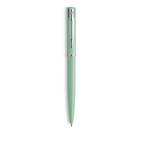 11662NR | The Waterman Allure Ballpoint Pen has a contemporary, stylish design that's perfect for students and professionals. The reliable medium ball point and smooth-flowing ink ensure a consistent and personalised writing experience. With a French-influenced bold yet elegant pastel finish, the Waterman pen makes for a strong first step into the fine writing world. Based on a classic Waterman design, the Allureâ€™s smooth metal body and range of modern trims provide a premium look and feel that's sure to impress, whether in a classroom or the boardroom.